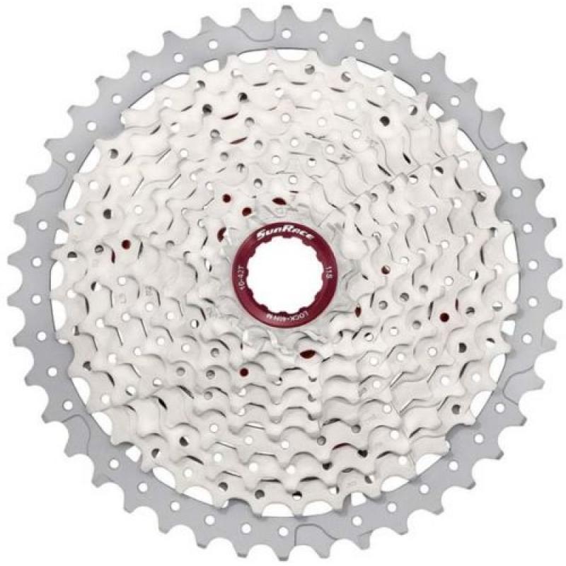 SUNRACE | Cassette MX80 11v - Cassette Sun Race MX8. Compatible tanto para Shimano como para Sram. No compatible con núcleos Sram XD. 11 velocidades. Desarrollo:  11-13-15-17-19- -21-24-28-32-36-