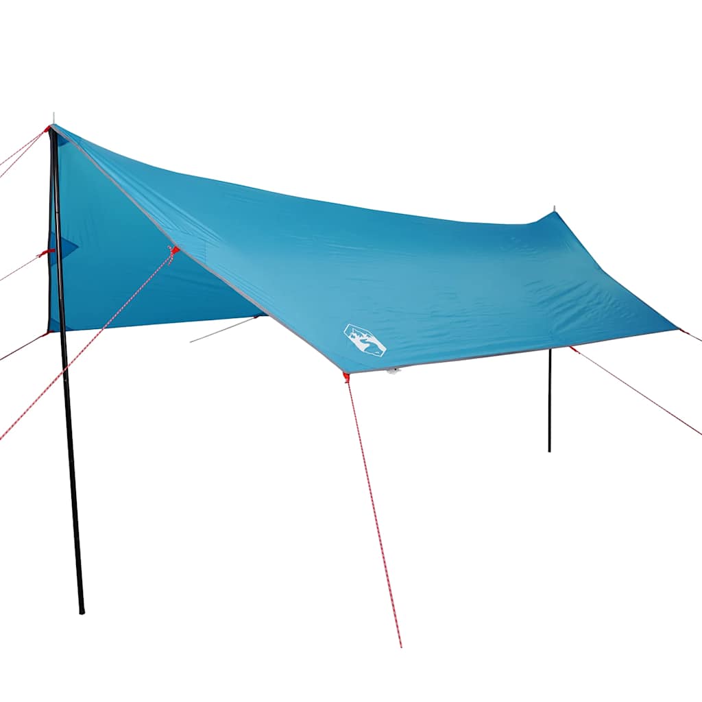 vidaXL Lona de camping impermeable azul 460x305x210 cm