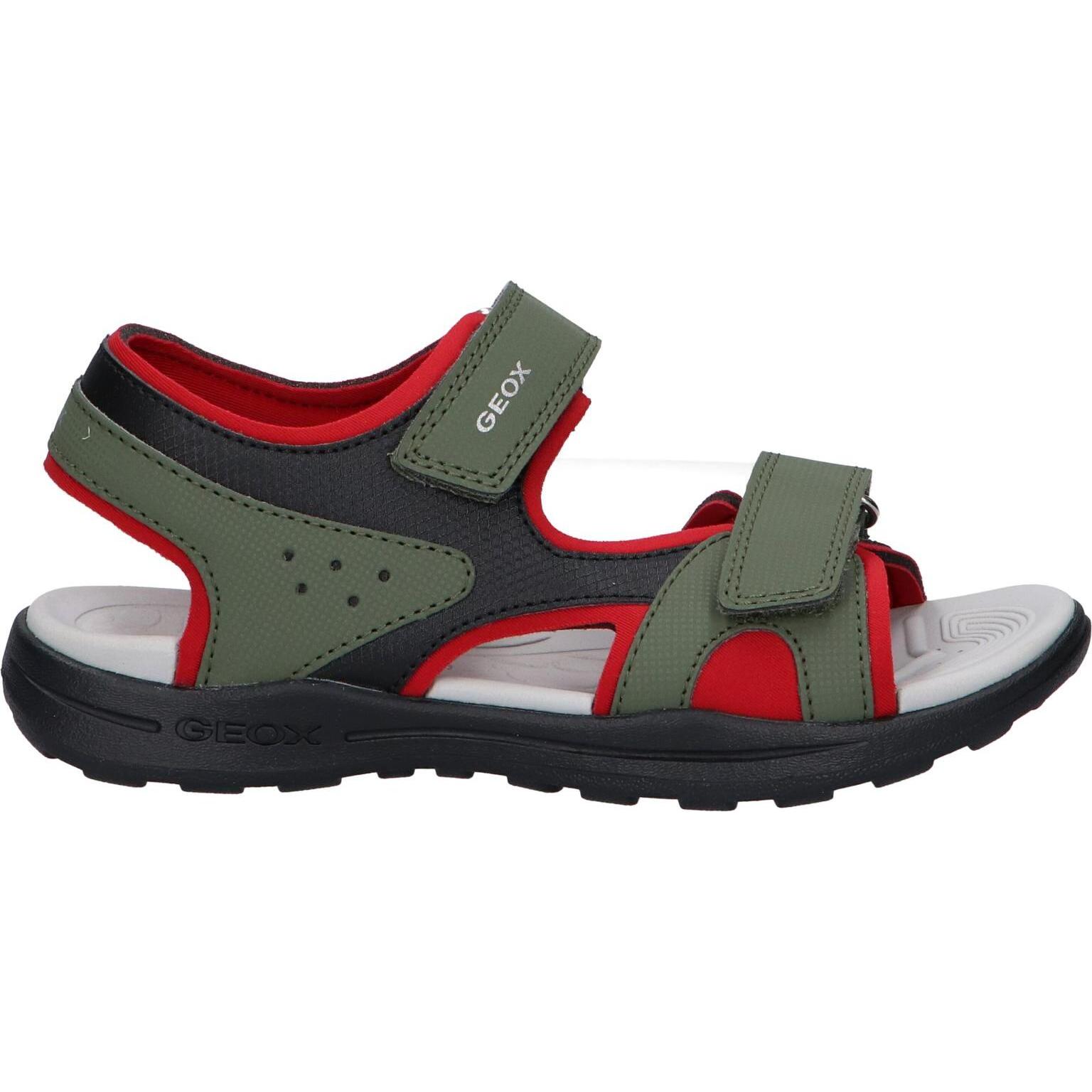Geox j455xc 015ce j vaniett c3267 military-red children's sandals