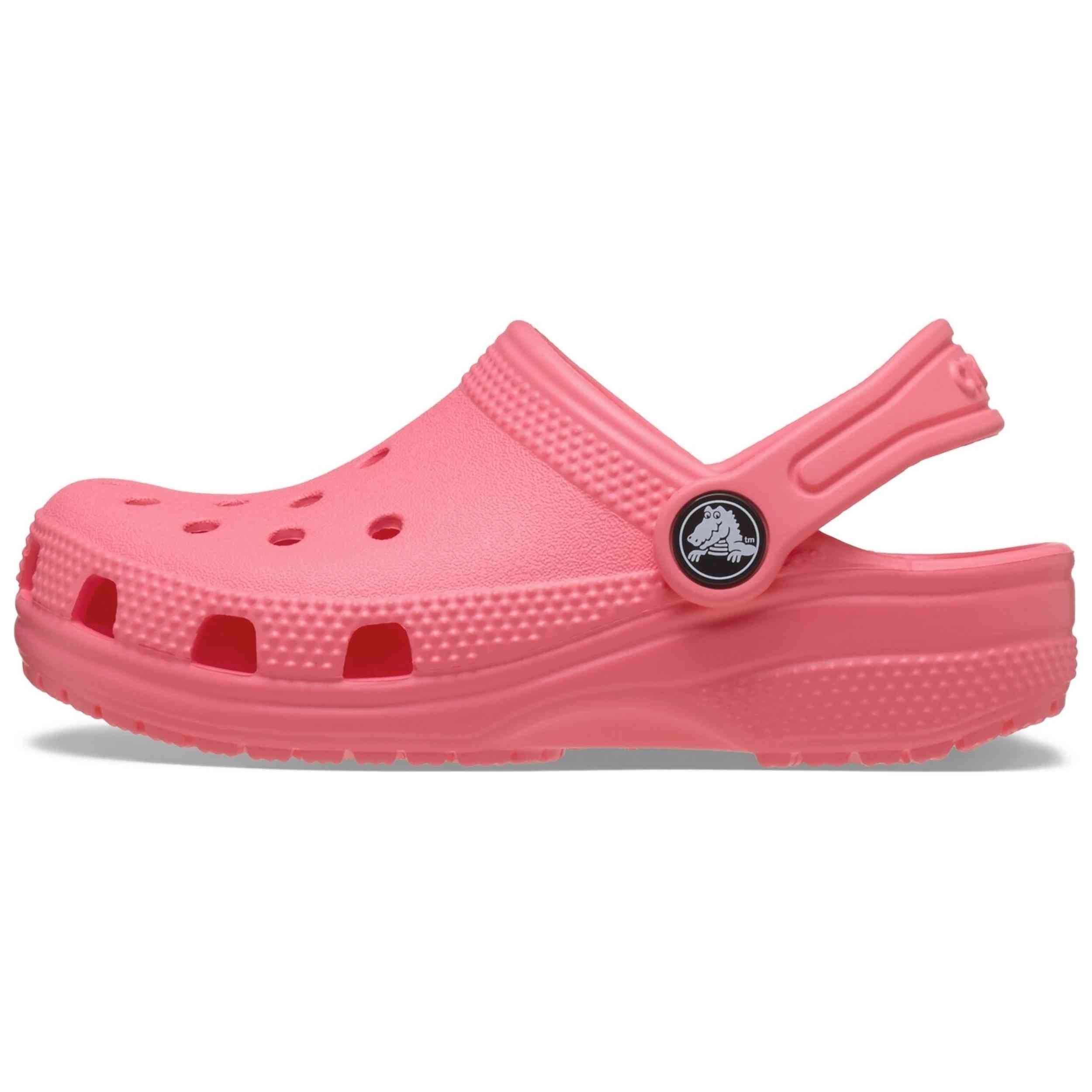 Zuecos Crocs modelo Classic Clog T en color Rosa