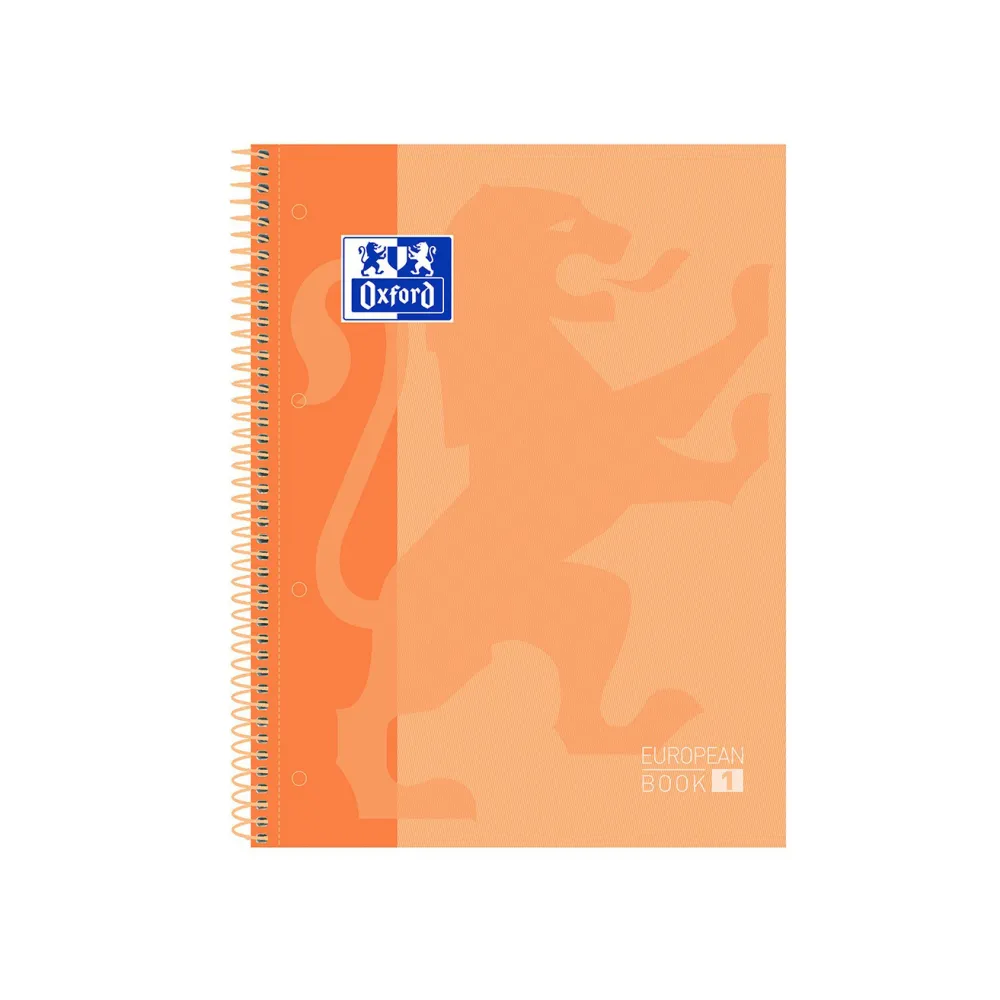 OXFORD| Libreta Cuadriculado de Oxford, Cuadernos A4, con Hojas Cuadrícula 5x5, Tapa Extradura, Papel de 90g de Gramaje, 80 Hojas Microperforadas, Libretas con Puntos de Corte en Folio, Colores Intensos, Pastel, Llamativo, Fluorescente, Normal.