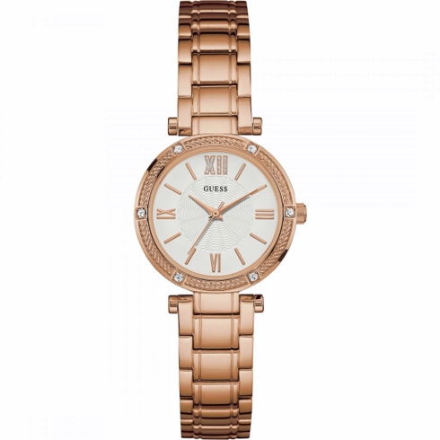 14322 | GUESS PARK AVE SOUTH W0767L3 Reloj de Pulsera Analógico para Mujer Color Dorado