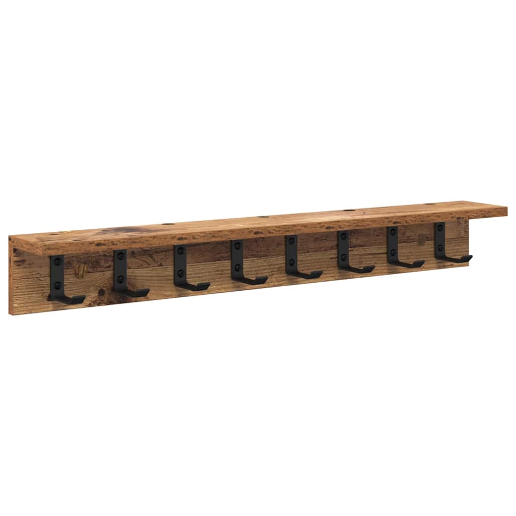 vidaXL Perchero de pared Montada en la pared 80 x 10,5 x 10,5 cm Multicolor