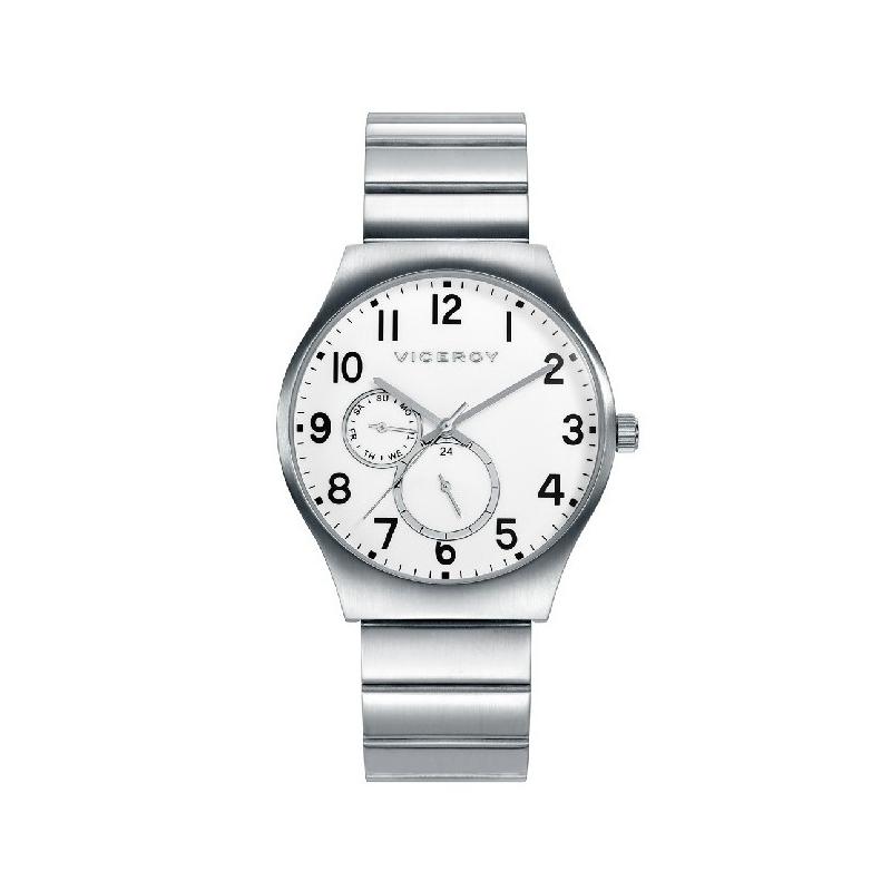 Reloj Viceroy Air 401091-99 -  Acero, Esfera Blanca, Garantía 2 años - con buena visibilidad horaria