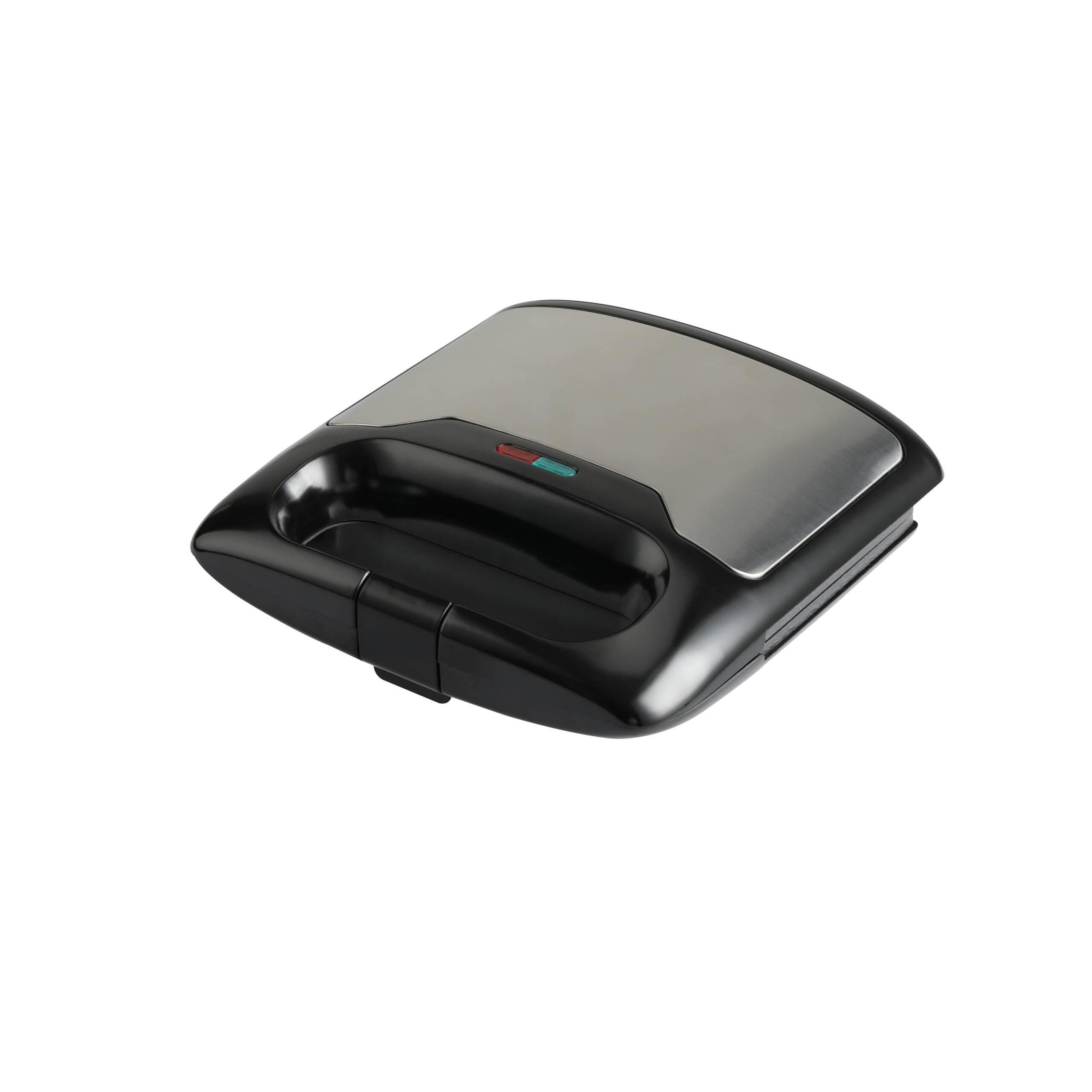 Gofrera para 2 gofres con recubrimiento cerámico libre de PFOA/PFAS/BPA, potencia 750 W, placas antiadherentes y mango frío al tacto