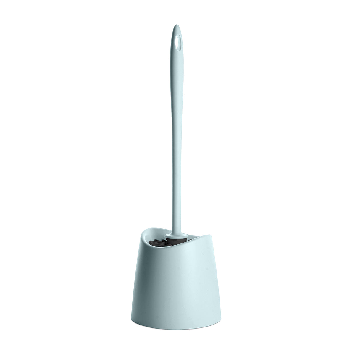 TATAY Standard - Escobilla de Baño en Plástico de Cerdas Negras con Soporte. Cloud Blue