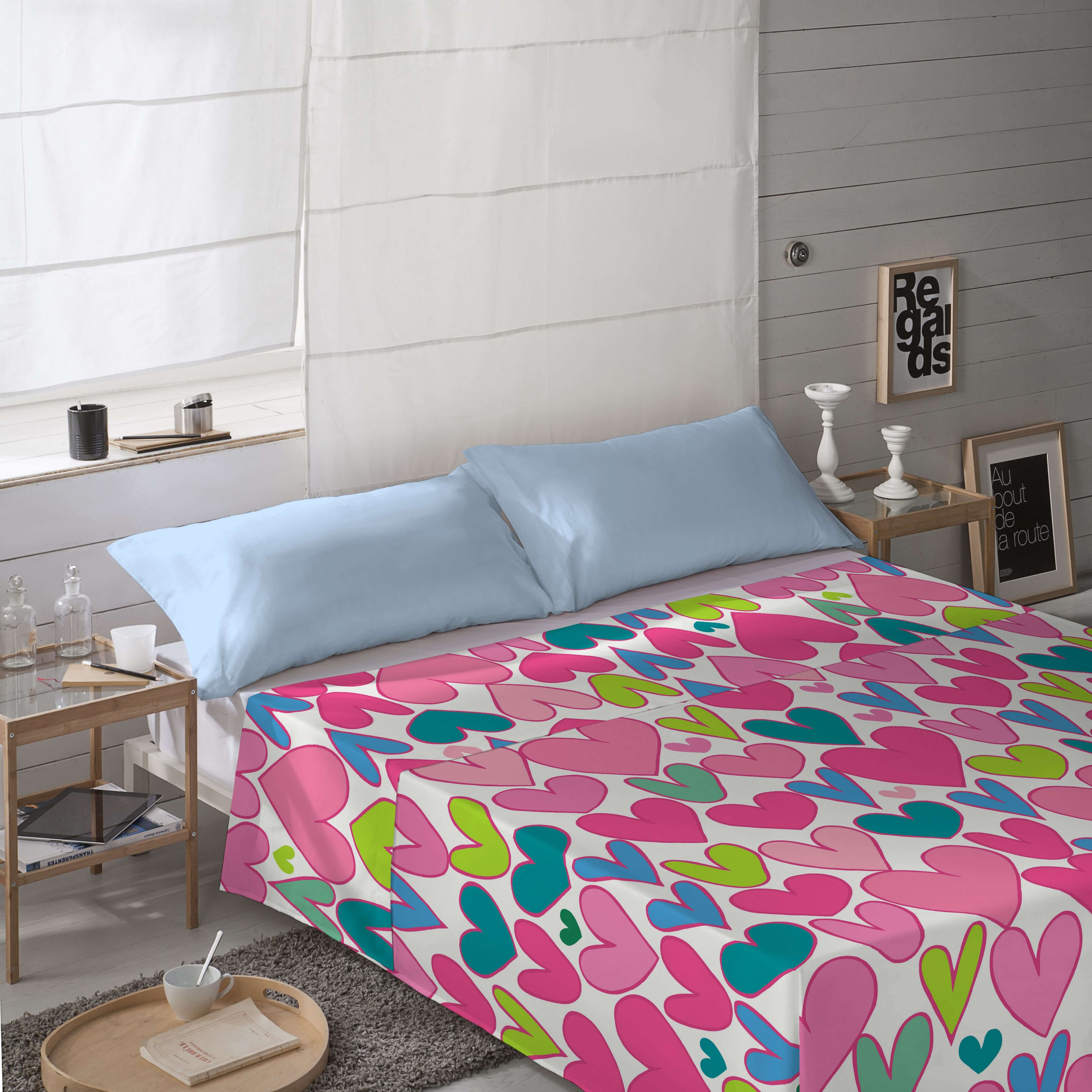 ICEHOME - Juego de Sábanas Estampadas 100% Algodón Extrasuave - Incluye 1 o 2 Fundas de Almohada - Cama 90/135/150/180 - Fabricado en España