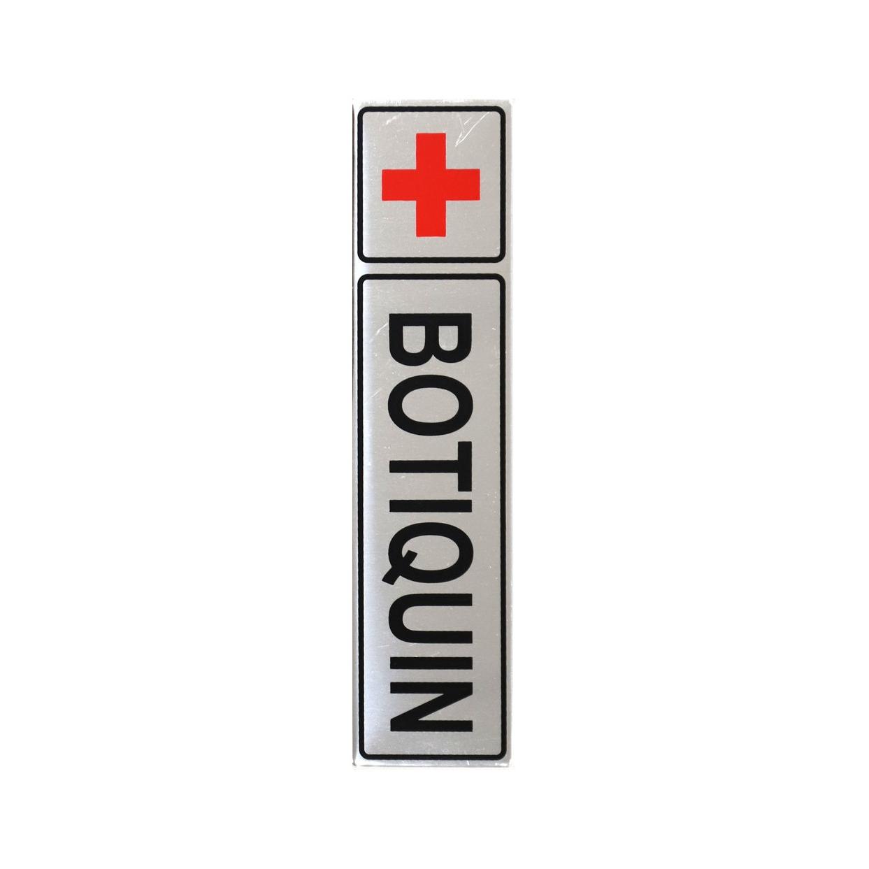 1und.señal de aluminio-botiquín 16,8x4,3cm ref:SE0926