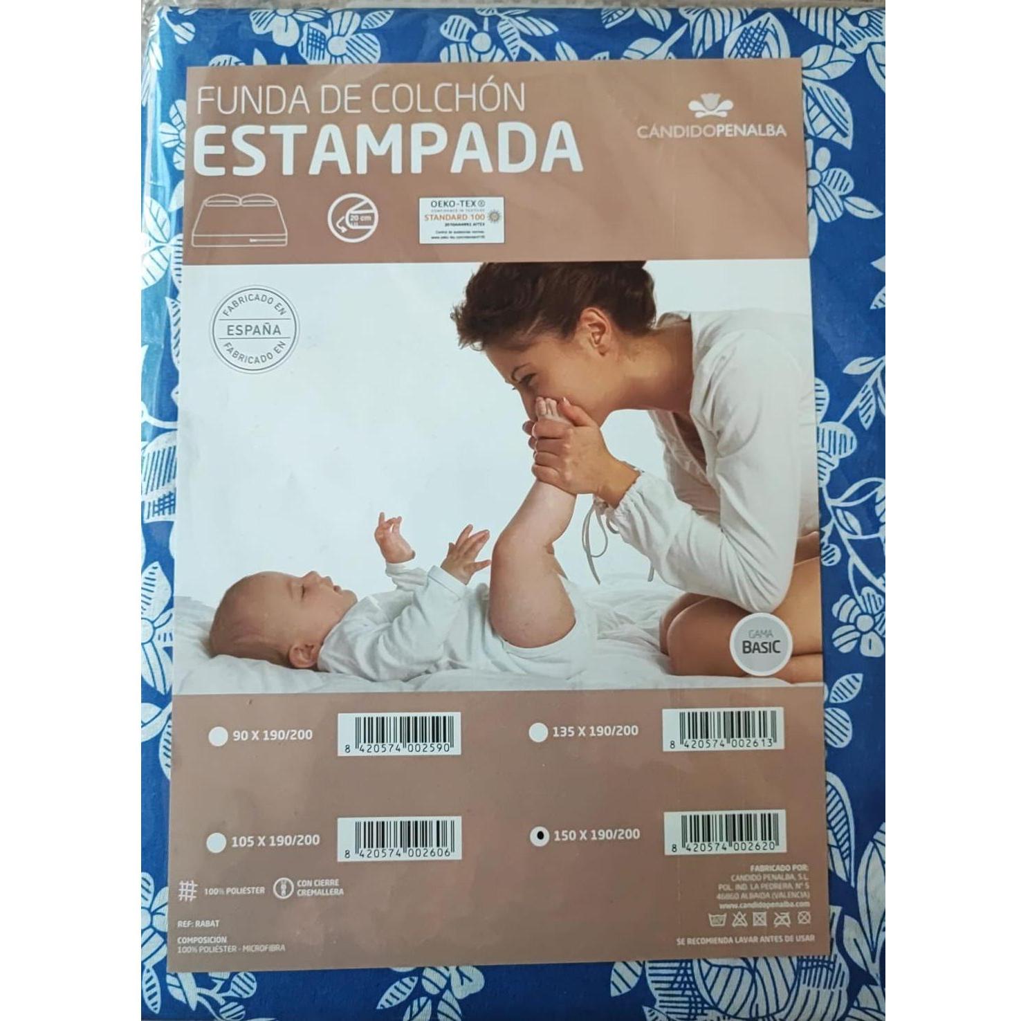 Funda de Colchón Estampada con Cierre Cremallera en L Duradera v2023