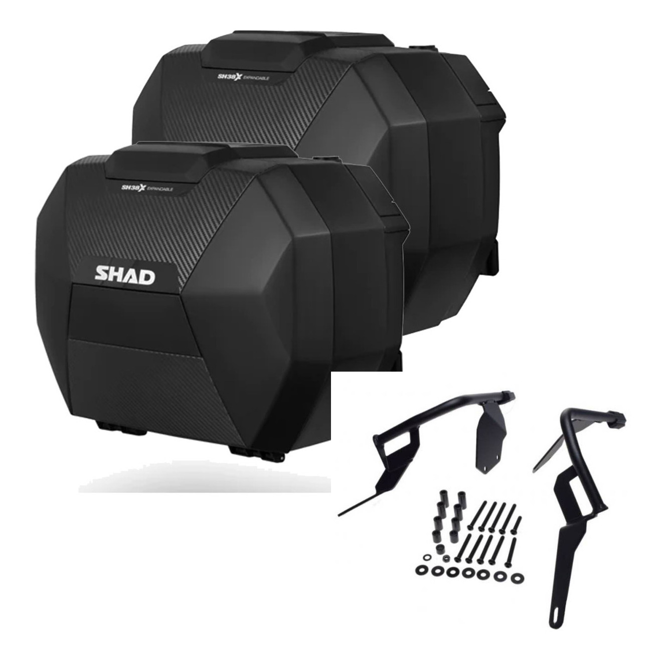 Maletas Sh38x Carbon + Herraje 3P KIT-572001