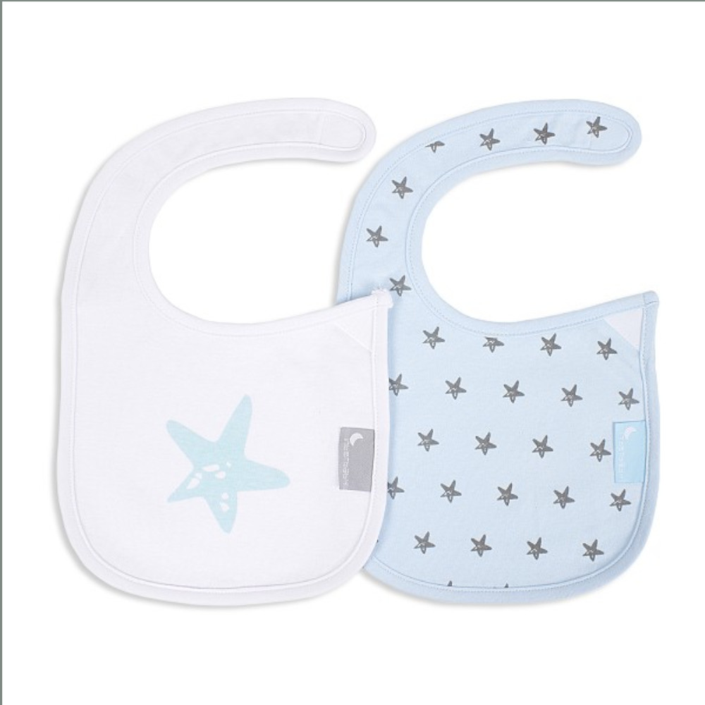 Pack de 2 baberos velcro estrella de marca INTERBABY