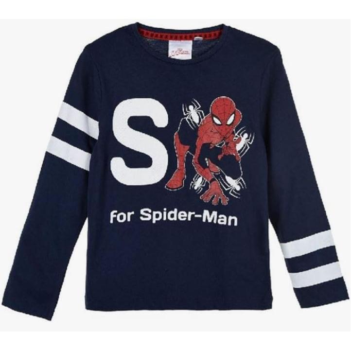 Suncity Camiseta manga larga azul Spiderman 3 años Ropa Infantil