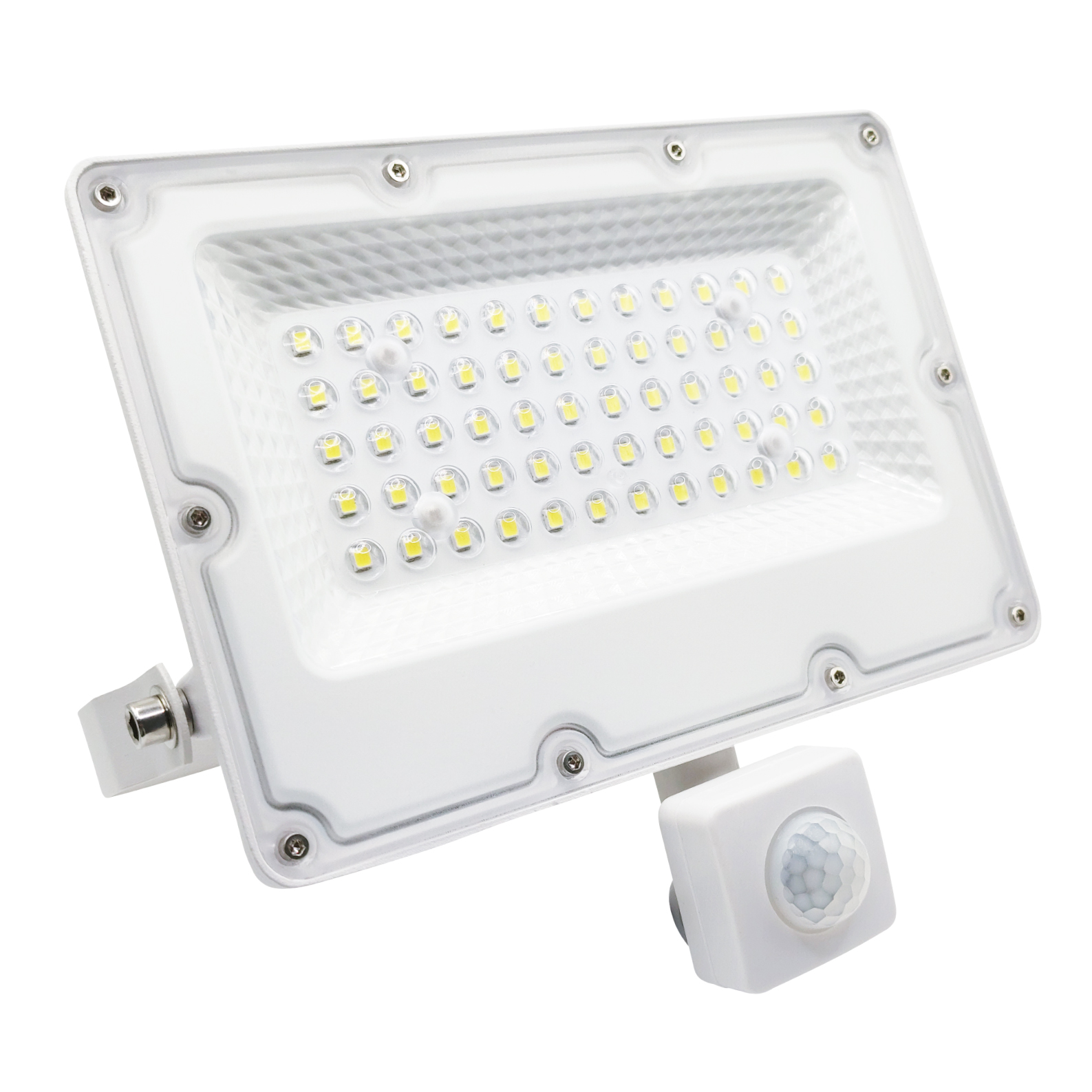 LED ATOMANT Foco Proyector LED 20W con Sensor de Movimiento, Color Blanco Frio 6500K, Impermeable IP65, 2636 Lumenes, Luces LED Exterior, Luz Jardín, Patio, Terraza, Seguridad, Caminos, Lámpara de pared