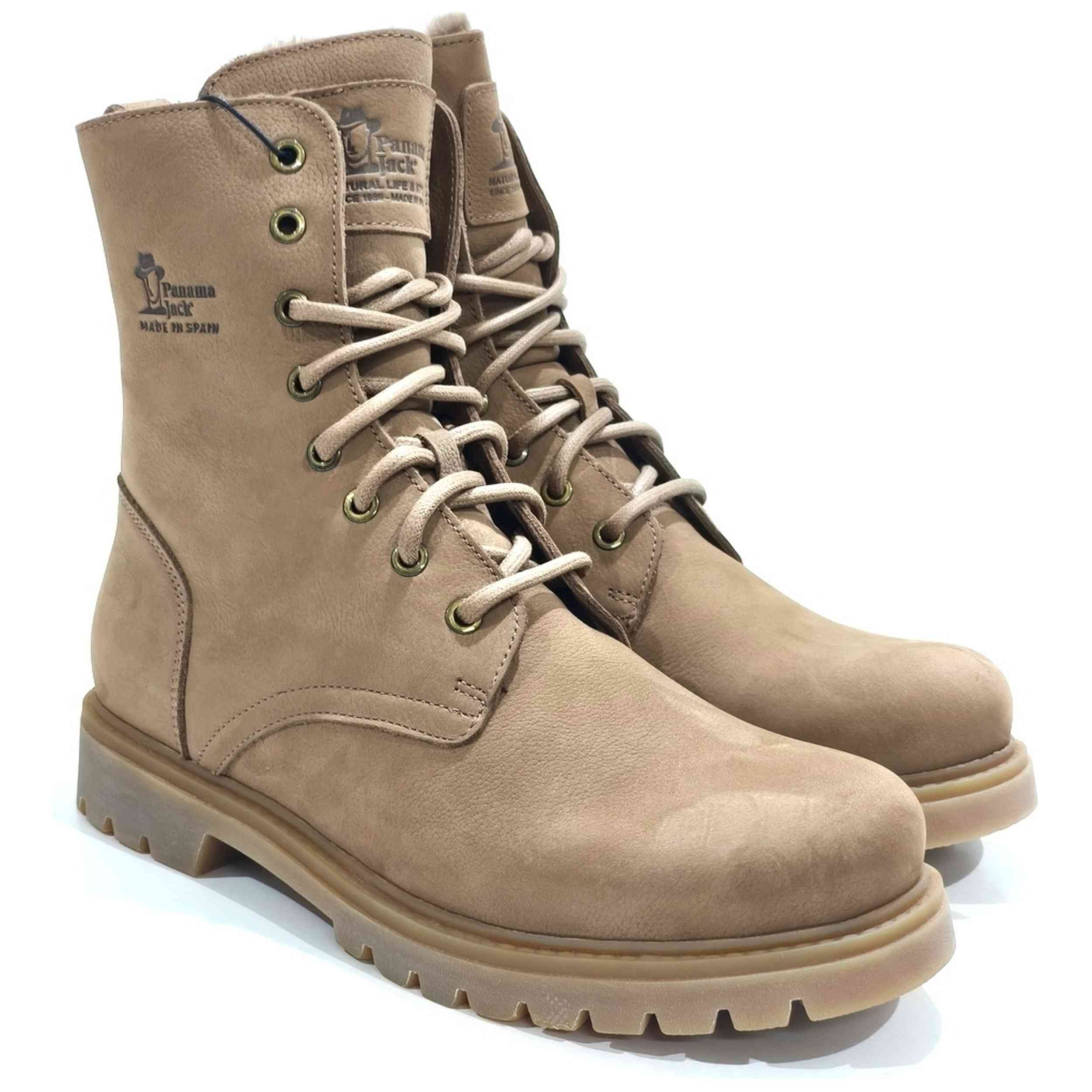 Botines Panama Jack modelo 121-FRISIA B30 para Mujer en color Beige