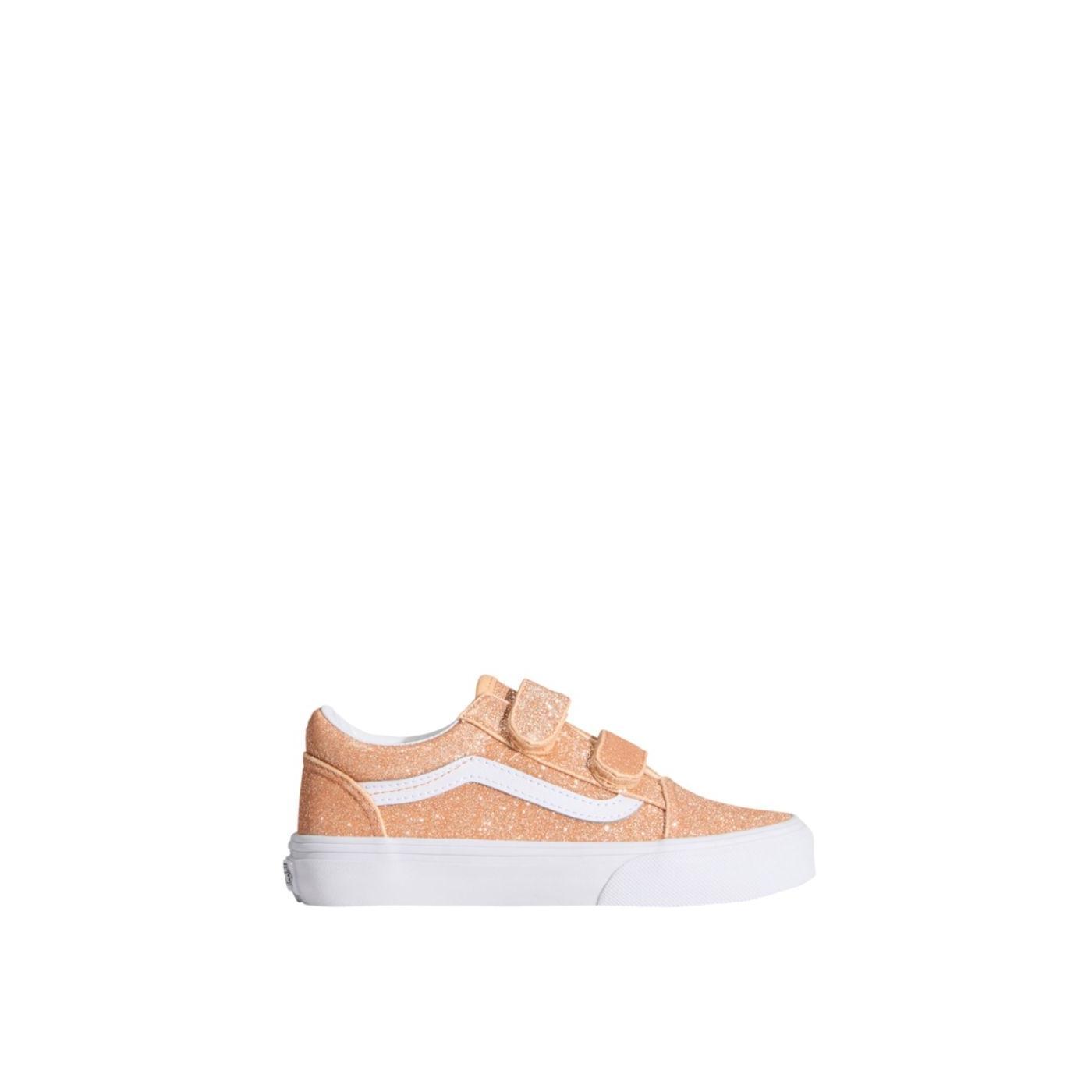VANS KIDS OLD SKOOL GLITTER APRICOT