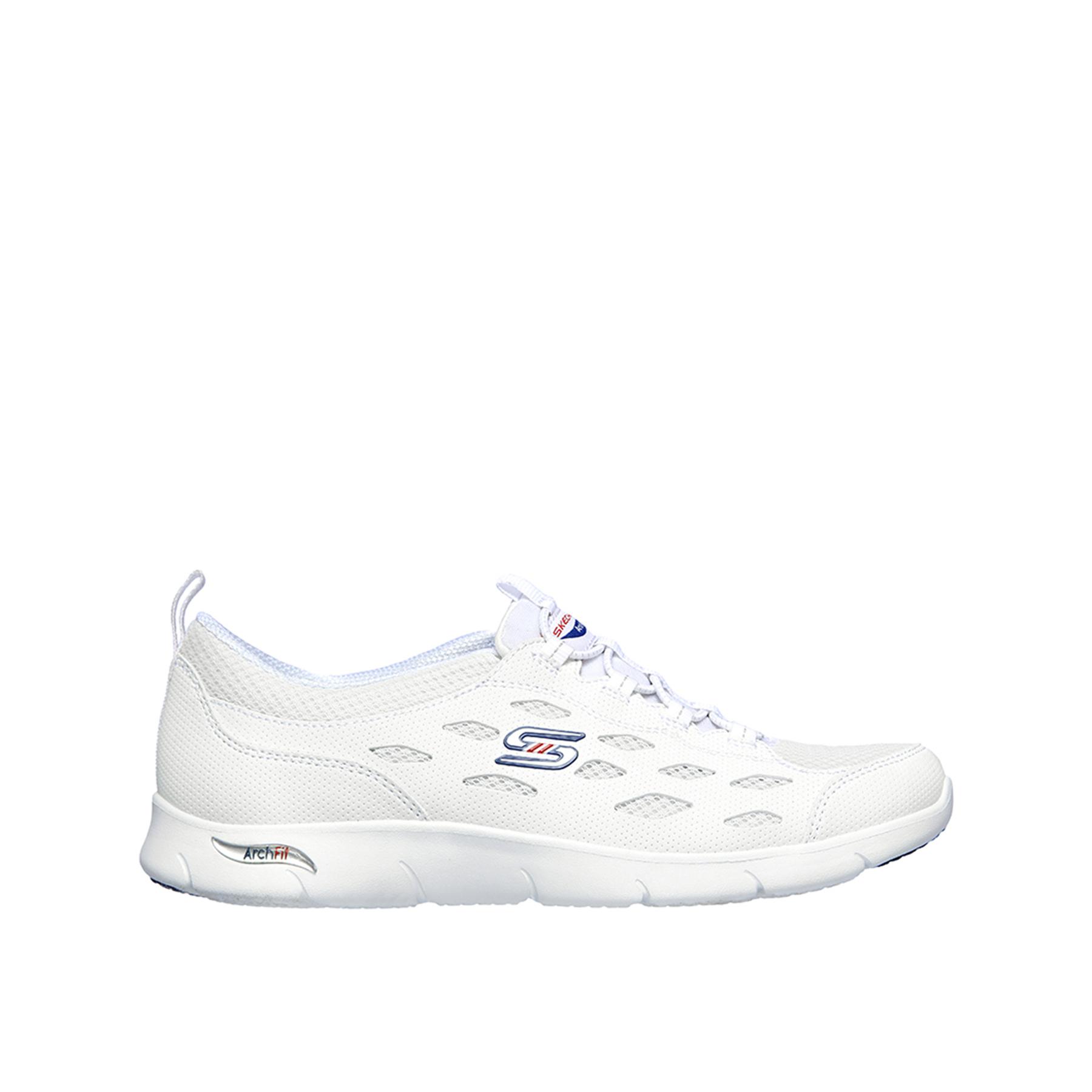 Skechers 104163_WNVR Zapatillas deportivas para mujer blancas en textil 80333