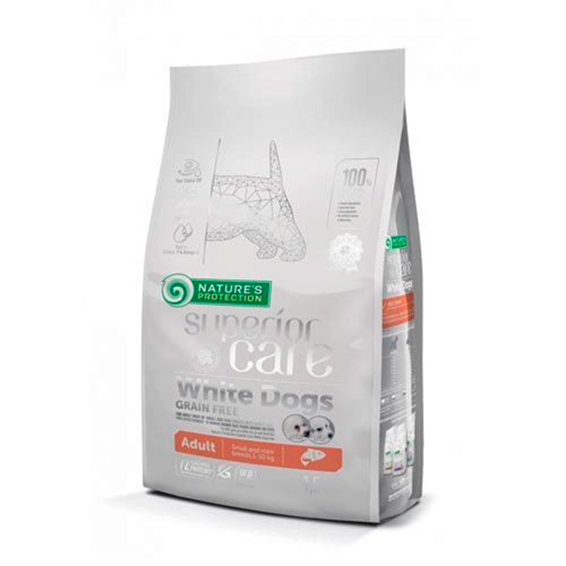 Nature's Protection White Dog Adult Grain Free Salmón Pienso para Perros