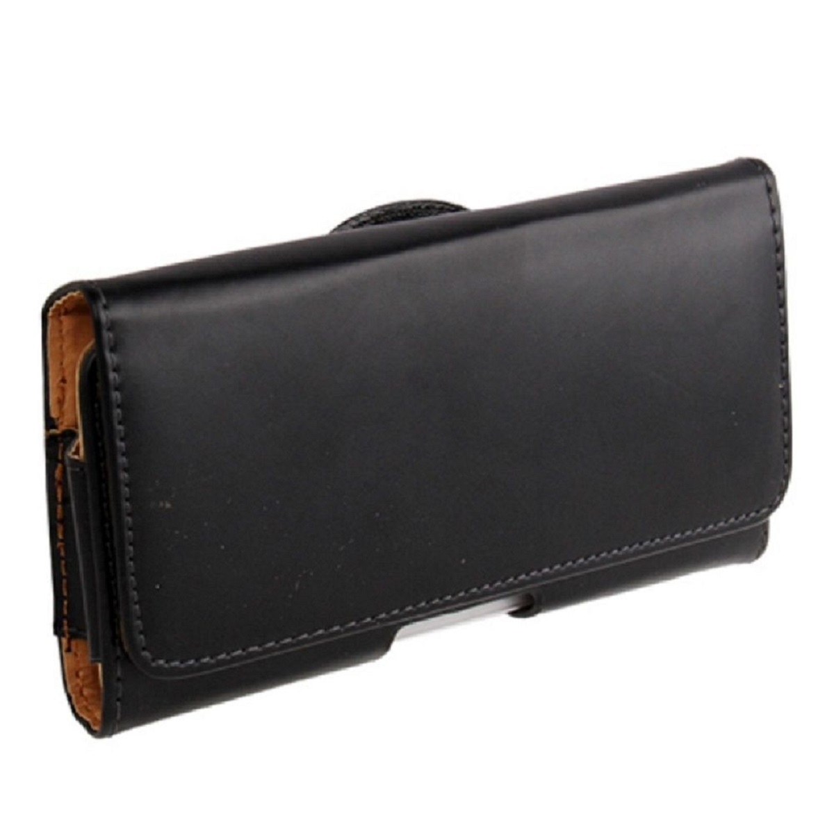 para Vivo Y33T (2022) Funda Cinturon Clip Horizontal Piel Suave Sintetica Premium - Negro