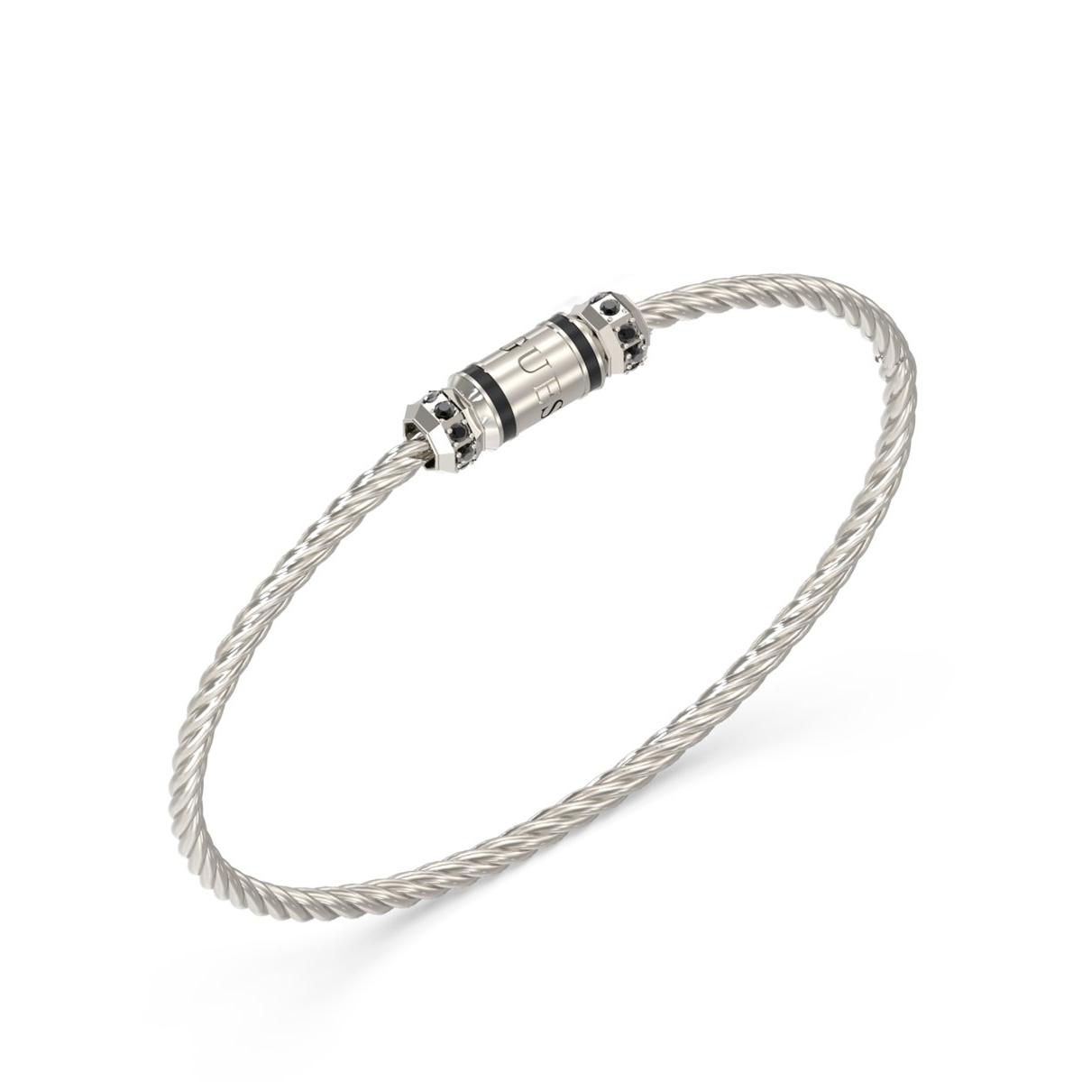 Guess Pulsera Hombre Exagon De Acero Plateado Jumb05095jwsts