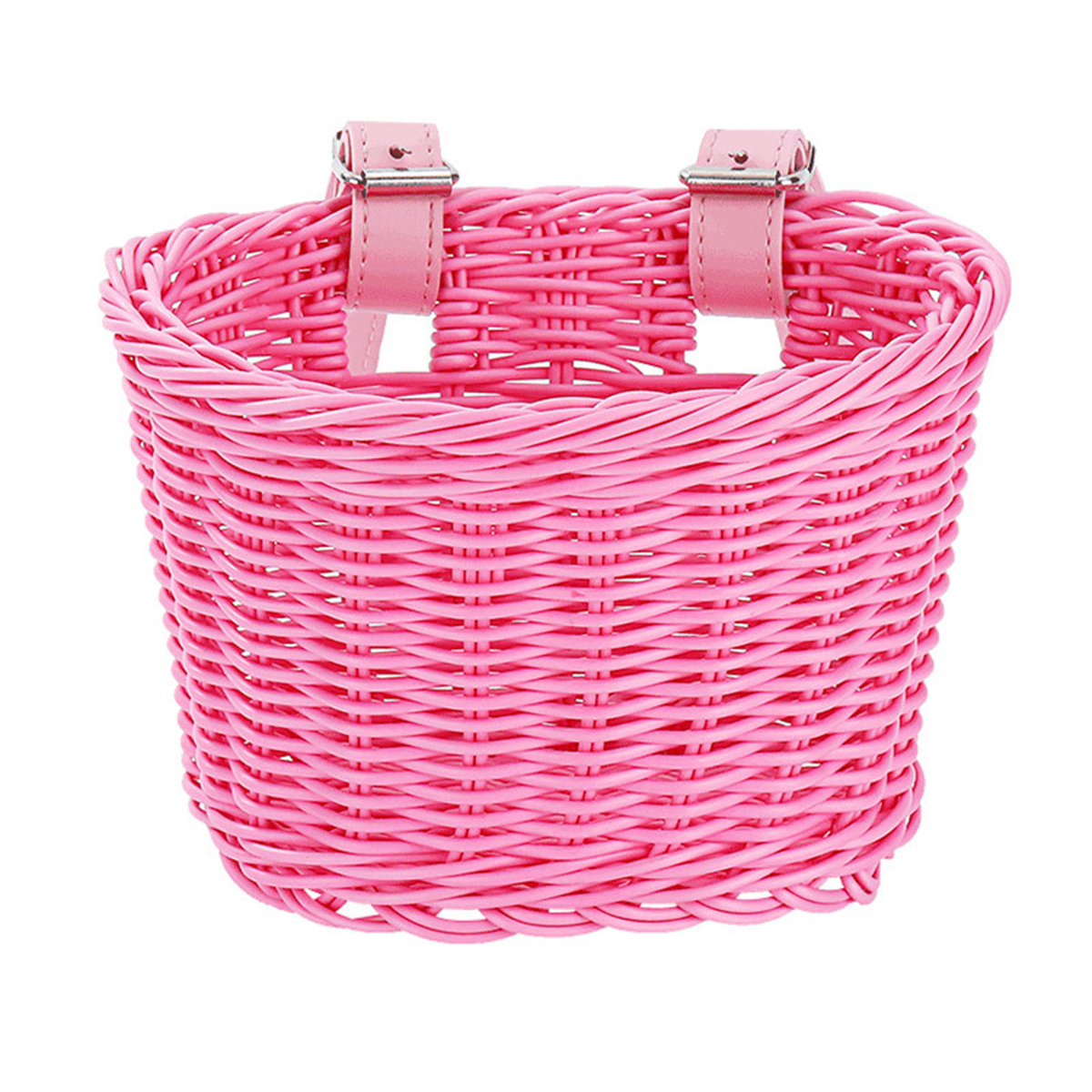 OmHome Cesta de bicicleta delantera extraíble para niños, cesta de bicicleta, cesta de mimbre, accesorios para cesta de bicicleta para niñas