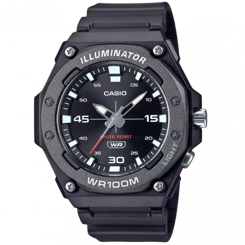 Casio  Mw-620h-1avdf Reloj De Pulsera Analógico Para Hombre Color Negro