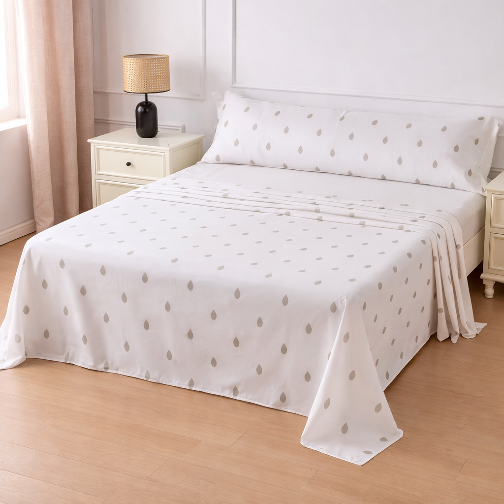Juego de Sábanas 3 Piezas con Diseño Estampado Incluye Sábana Encimera, Bajera Ajustable y Funda de Almohada, 100% Poliéster, Para Camas 90/105/135/150/180 cm, ✅ Envíos a España en 48/72h