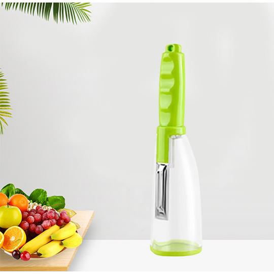 Euroxanty Pelador de Patatas y Tomates con Depósito | Acero Inoxidable Ergonómico