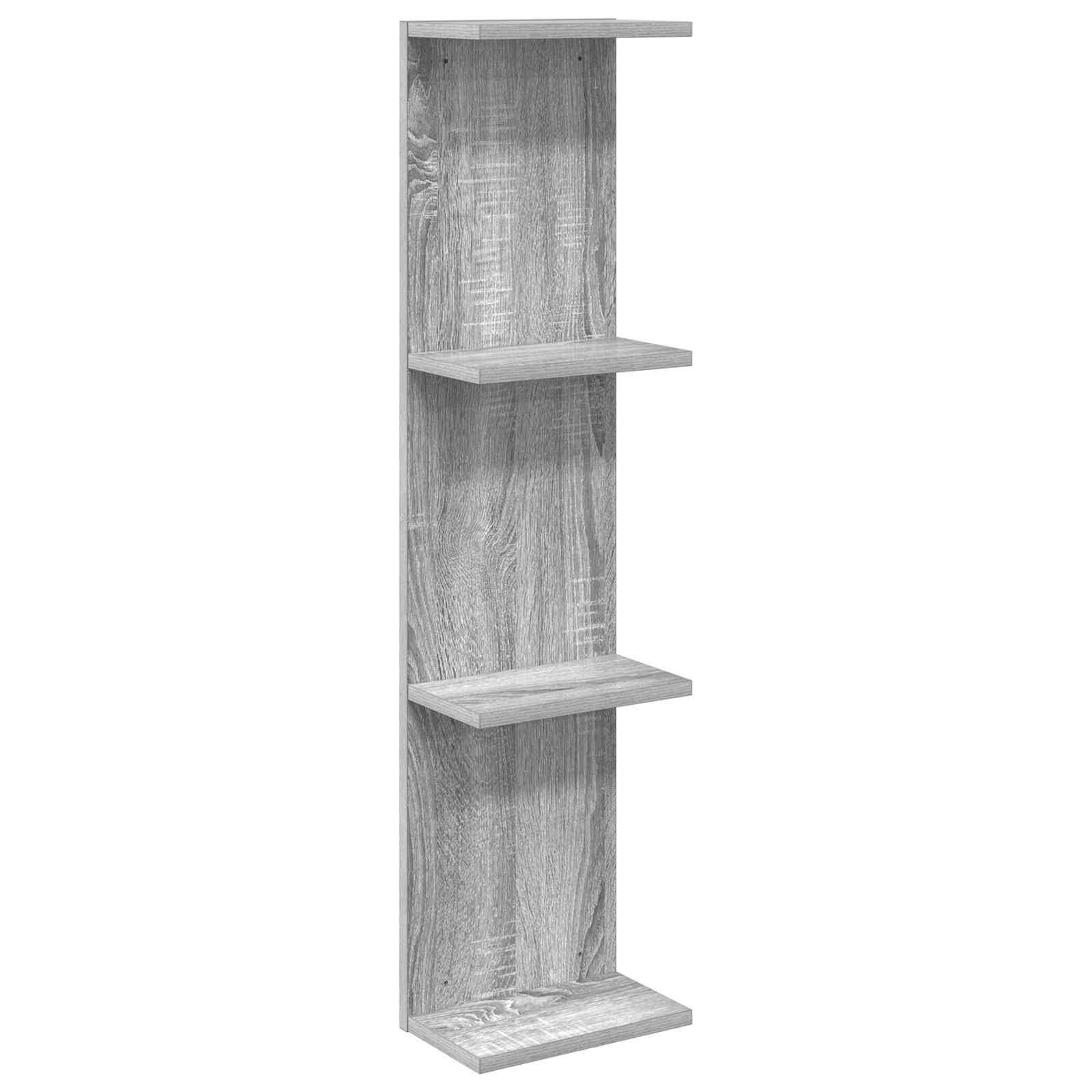 vidaXL Estante de pared  22 x 15 x 100 cm Madera de ingeniería Multicolor