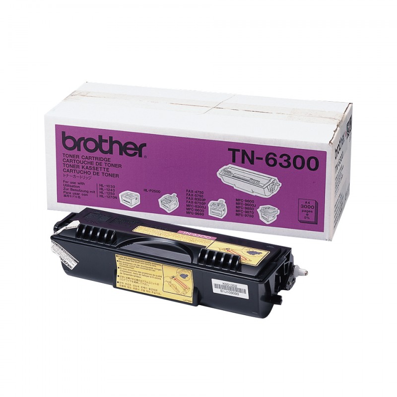 Brother - TN-6300 cartucho de tóner 1 pieza(s) Original Negro TN-6300