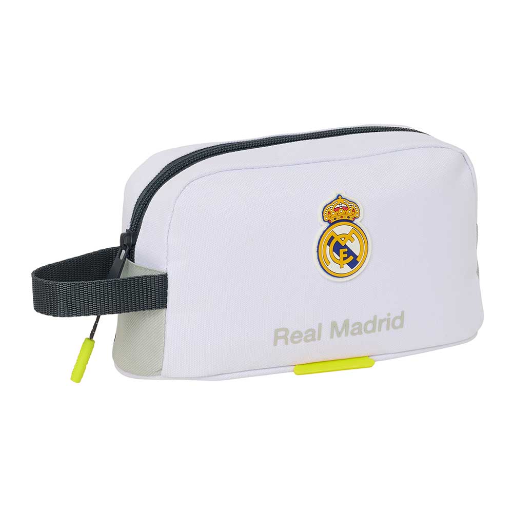 Real Madrid CF - Neceser porta desayunos térmico 21.5x6.5x12 cm con aislamiento aluminio para viaje compacto y uso diario