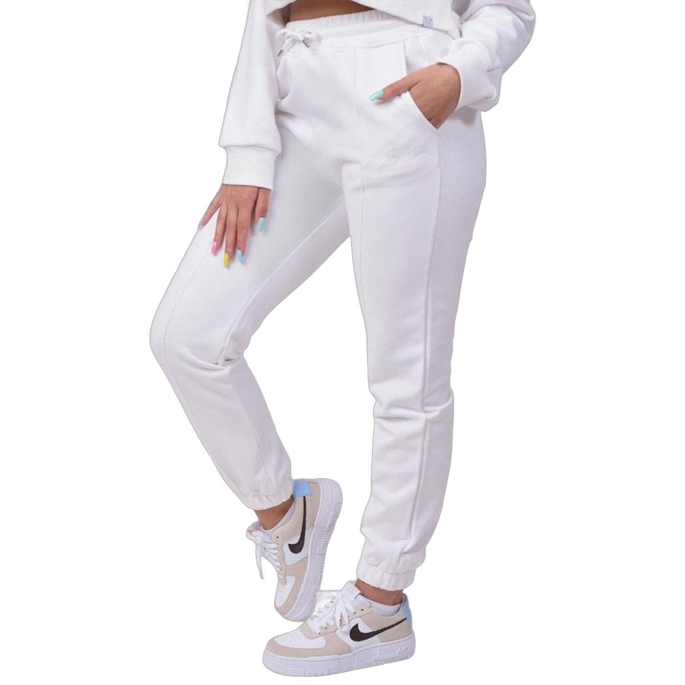 Pantalon Project X Paris Elastico Basico Blanco  Moderno, Ropa casual 90% Algodón, 10% Elastano