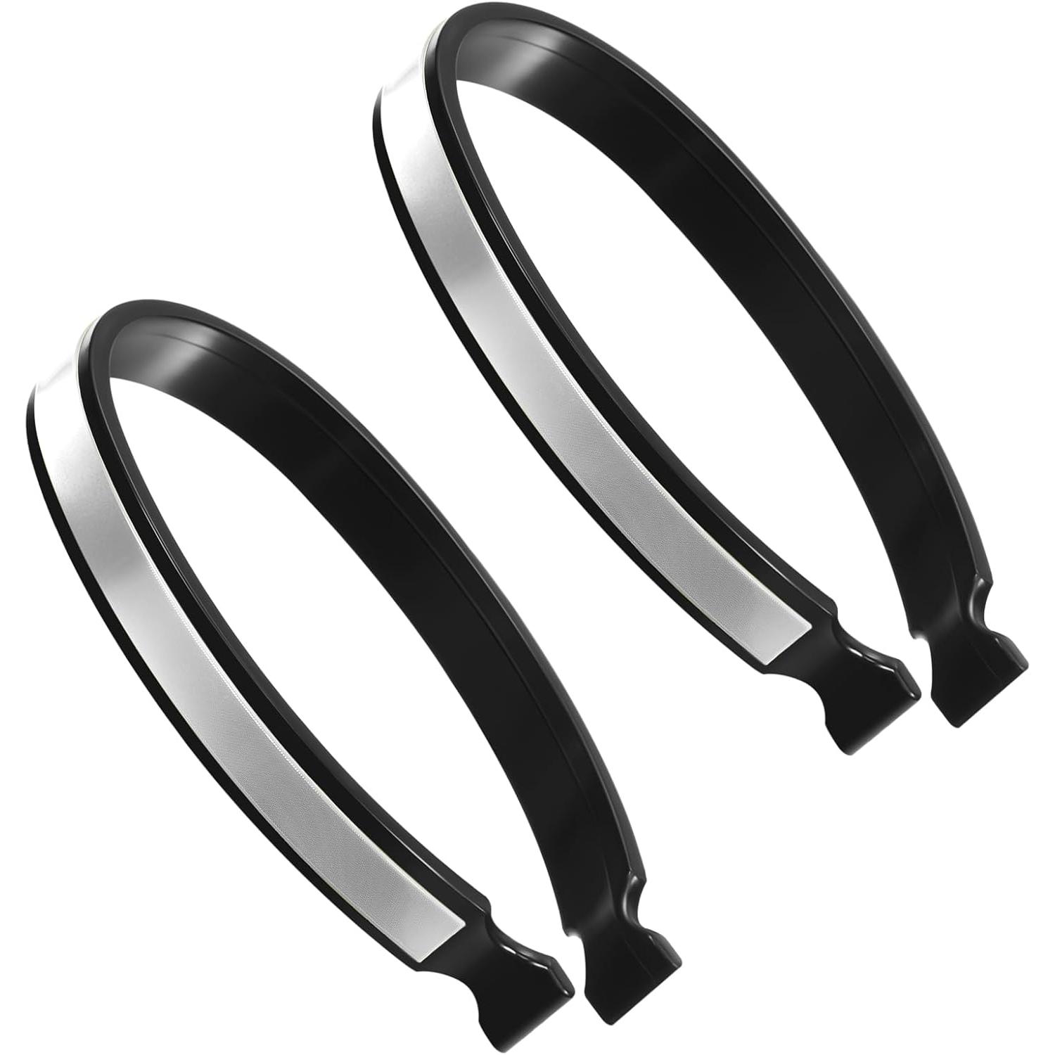 Cycling Trouser Clips Reflective Bicycle Elastic Bike Trousers PVC Coated Cycle Clips