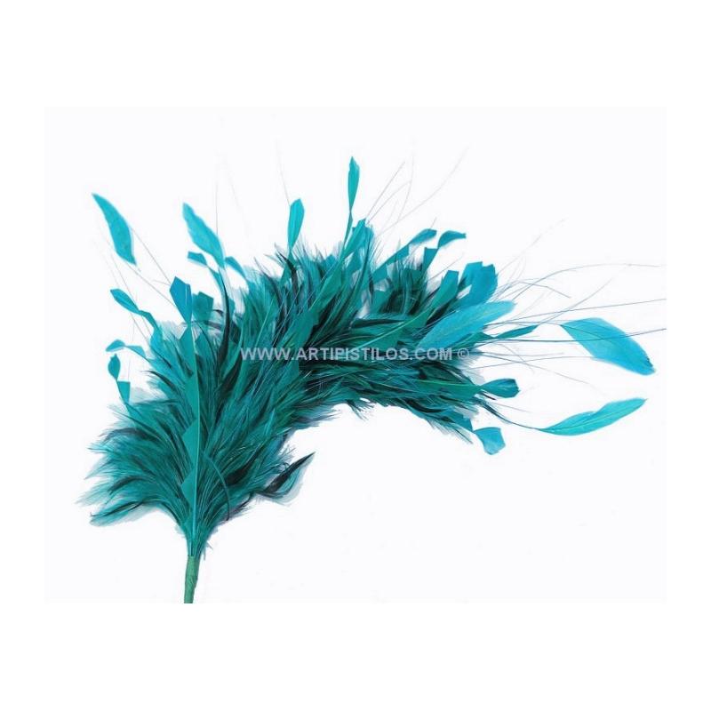 MONTAJE DE PLUMAS 35 X 15 cm