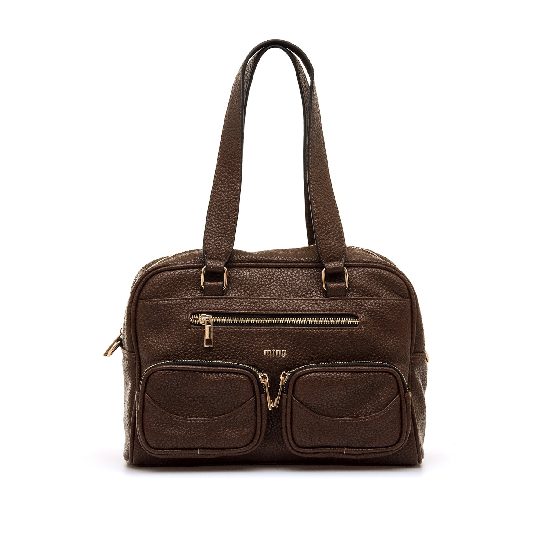 Mustang-MTNG bolsos mujer paramo marron con cierre cremallera