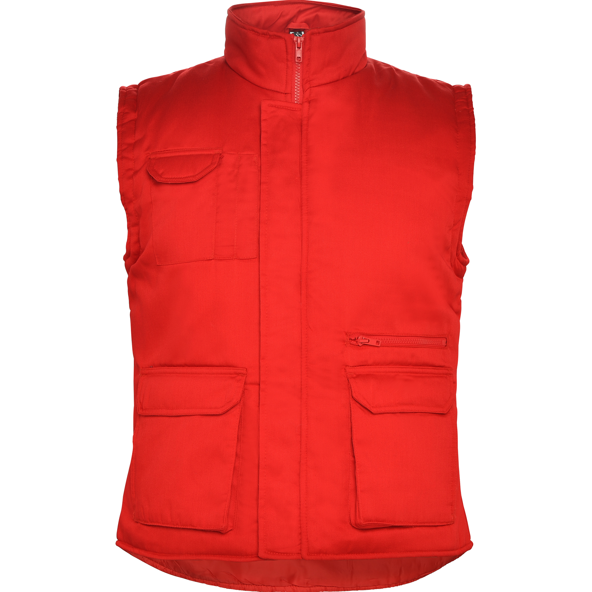 ROLY - ALMANZOR chaleco de trabajo multibolsillos con cuello alto