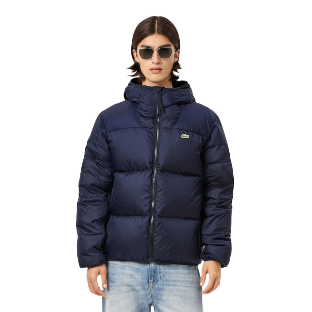 Cazadora de Plumón Acolchada Azul Marino Lacoste Marine Hidrófuga