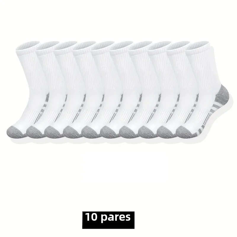 TK Calcetines Clásicos Para Hombre Anti-derrapantes Transpirables Deportivos Para Correr Y Baloncesto Pack De 10/20/30 Pares