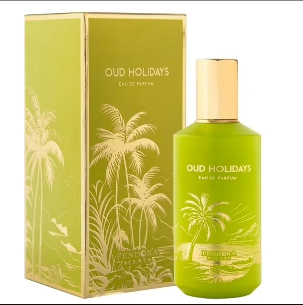 Perfume arabe Oud Holidays Paris Corner 100ml,Fragancia masculina citrica ,fresca, duradera ,lujosa, Colonia de hombre oriental, sensual NOVEDAD