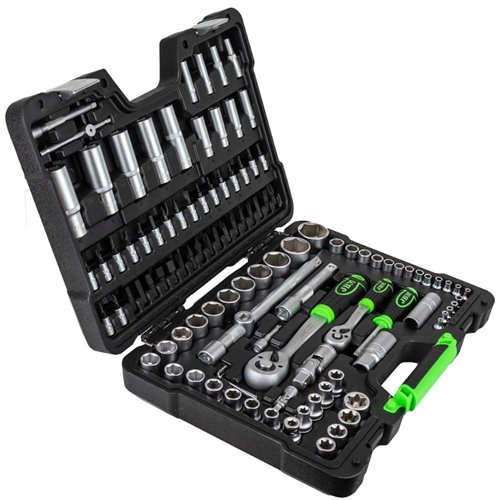 Caja de herramientas 108 piezas vasos hexagonales JBM 54037 JBM