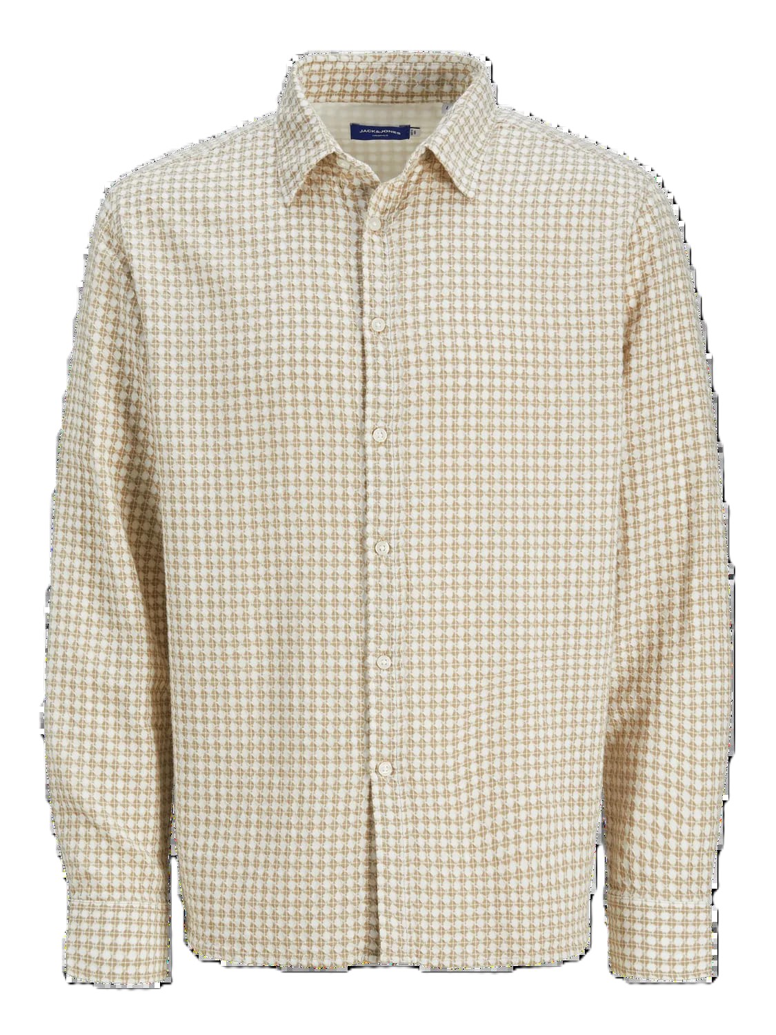Jack & Jones mod. 12260673 Camisa m/l con estampado geométrico