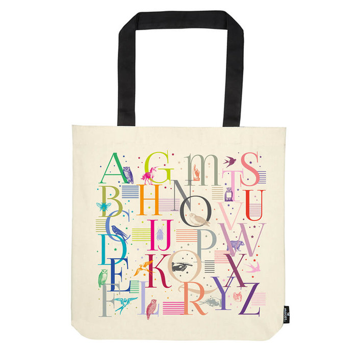 MOSES BOLSA DE TELA DE LA COMPRA ABECEDARIO LIBRI_X