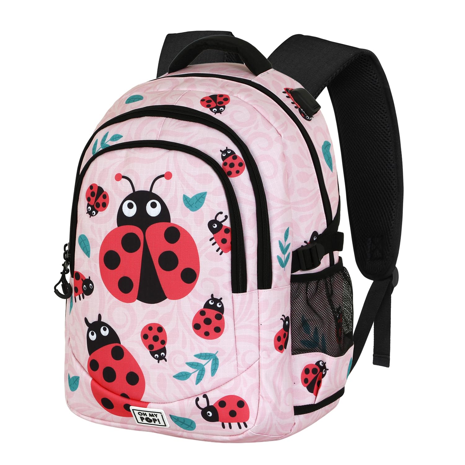 Oh My Pop Ladybug PLUS Running Backpack, Pink