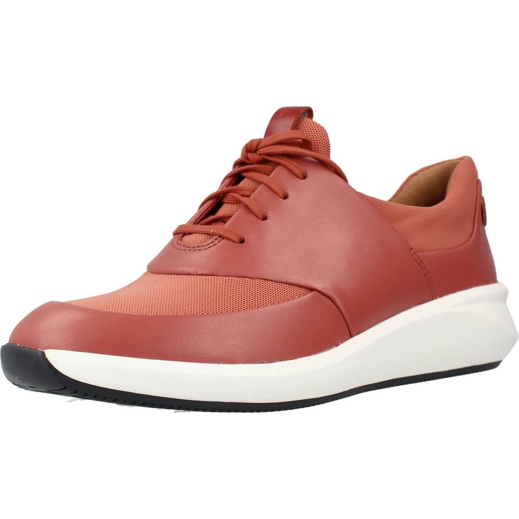 Zapatos Confort Mujer Marca Clarks Modelo Un Rio Lace Brick