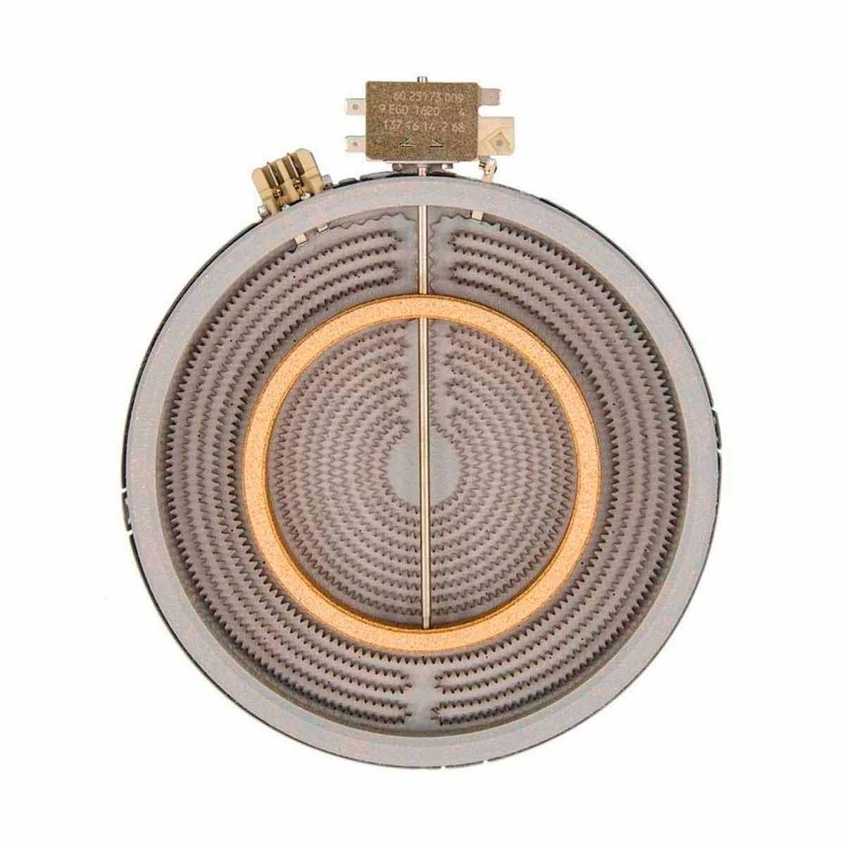 Resistencia Vitrocerámica Doble 2100W Ø210mm 1051211002 compatible con Teka, Compatible con EGO