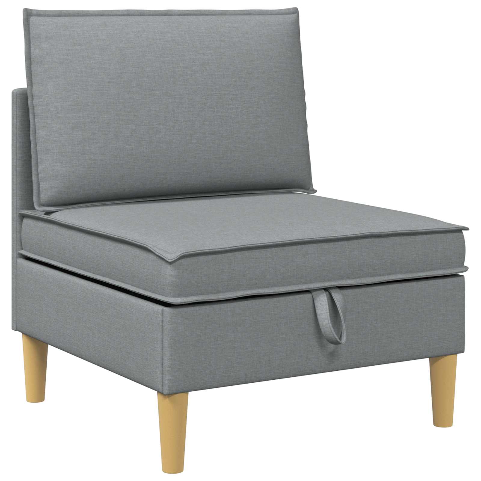 vidaXL Sofá central con almacenamiento Tela Multicolor