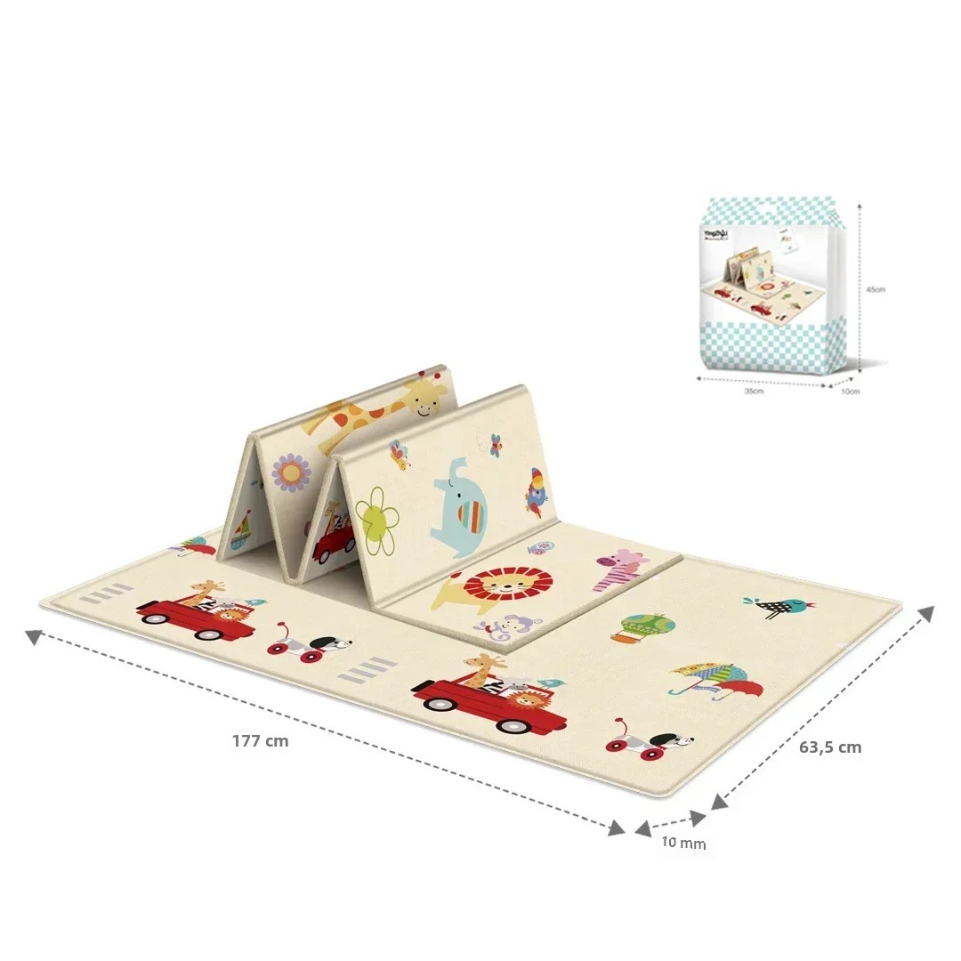 Alfombra De Juego Para Bebés Plegable Y Impermeable Reversible Y Versátil Perfecta Para El Suelo Ideal Para Bebés Y Pequeños