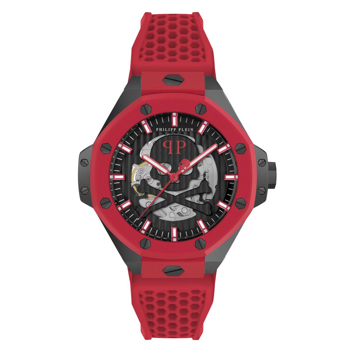 Philipp Plein Reloj Hombre Analogico Automatico con Correa de Silicona PWPFA0524