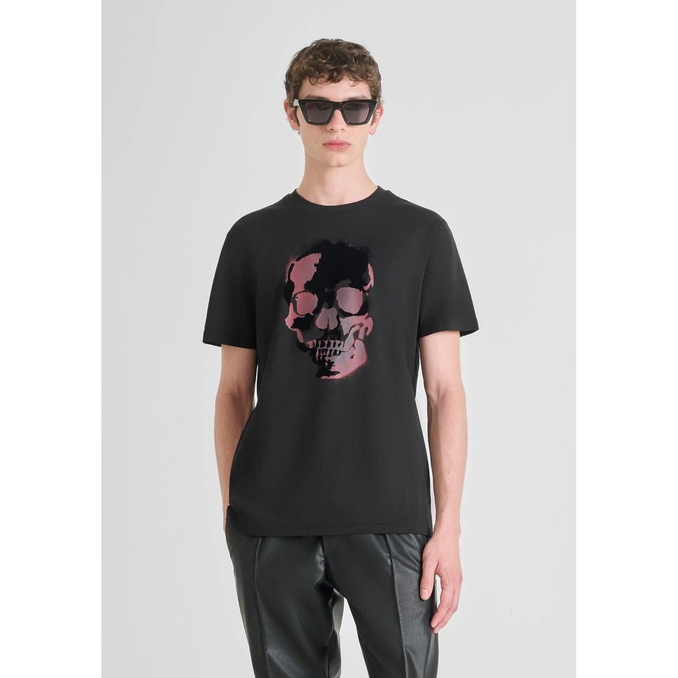 Camiseta Antony Morato Regular Fit Negro MMKS02554 FA100240 9000