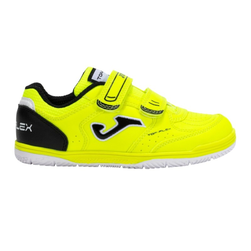 Zapatilla sala amarilla JOMA TOP FLEX JR 2509 AMARILLO FLUOR INDOOR  TPJW2509INV
