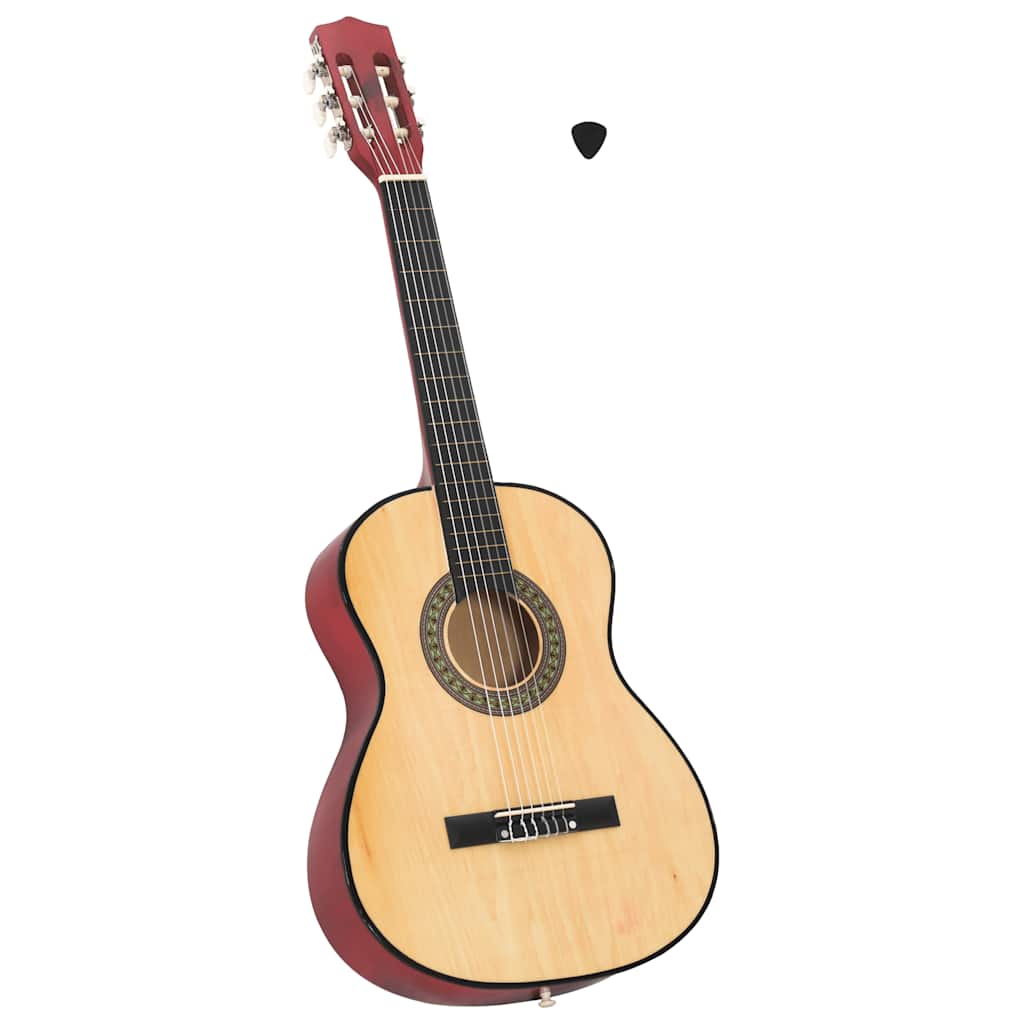 vidaXL Guitarra clásica para principiantes madera tilo negro 3/4 36